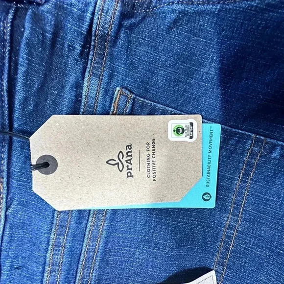 Prana Hillgard Slim Blue Jeans Mens Size 38 x 32 - Picture 3 of 7